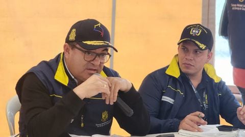 El director Olmedo López, lideró el Puesto de Mando Unificado en Quetame.