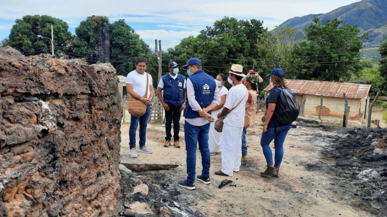 Defensoría del Pueblo rechazó quema de casas sagradas del pueblo Kankuamo en el norte de Valledupar