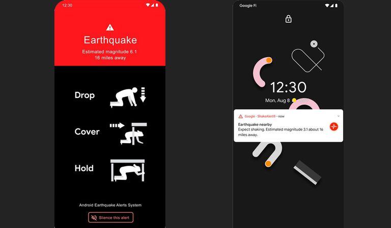 Google genera notificaciones de alerta para los usuarios de Android, ante una emergencia por terremotos.