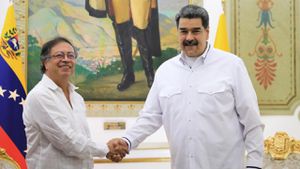 El presidente Gustavo Petro y su homólogo Nicolás Maduro se reunieron en Caracas.
