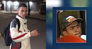 De izquierda a derecha: Juan Esteban Alzate, el joven asesinado, y el presunto autor del crimen.