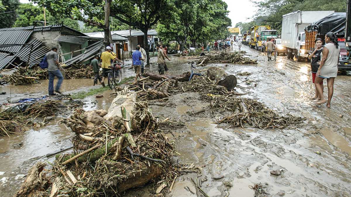 49 personas han resultado heridas  por los deslizamientos de tierra y los efectos de las lluvias en el país.