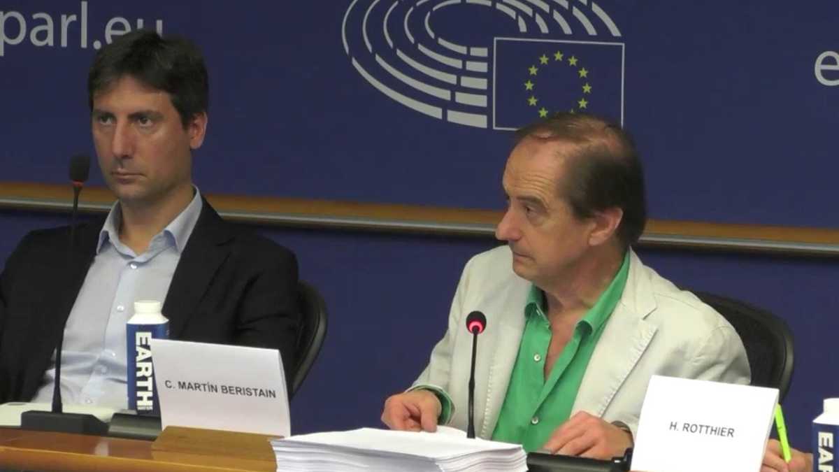 Carlos Martín Beristain, comisionado de la Comisión de la Verdad presenta el informe final ante el parlamento europeo