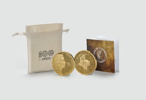 Moneda 100 años Banco de la República