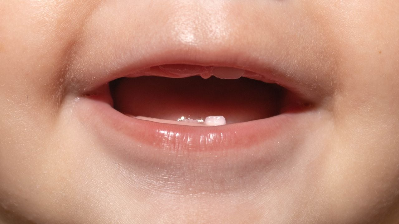 Los adultos le transmiten bacterias a los bebés por medio de la saliva.