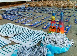 Operativos de la Policía contra pólvora en el país dejaron la incautación de más de 33 mil kilos de explosivos.