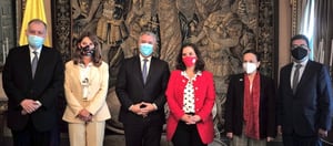 La delegación de la CIDH liderada por su presidenta, Antonia Urrejola, se reunió con el presidente Iván Duque y otros integrantes del Gobierno