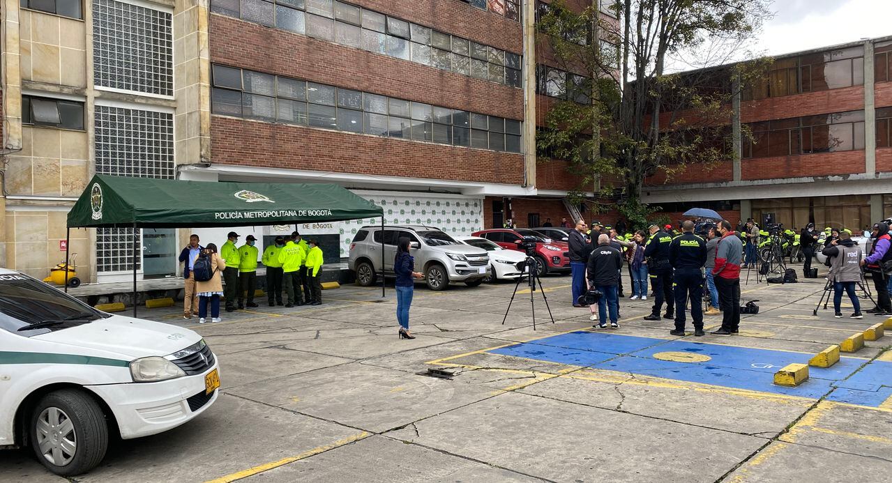 La Policía Metropolitana de Bogotá entrega resultados contra el hurto de vehículos.