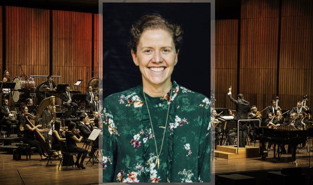 Ana Cristina Abad, directora de Corporación Orquesta Filarmónica de Medellín desde 2016. Cortesía de la orquesta.