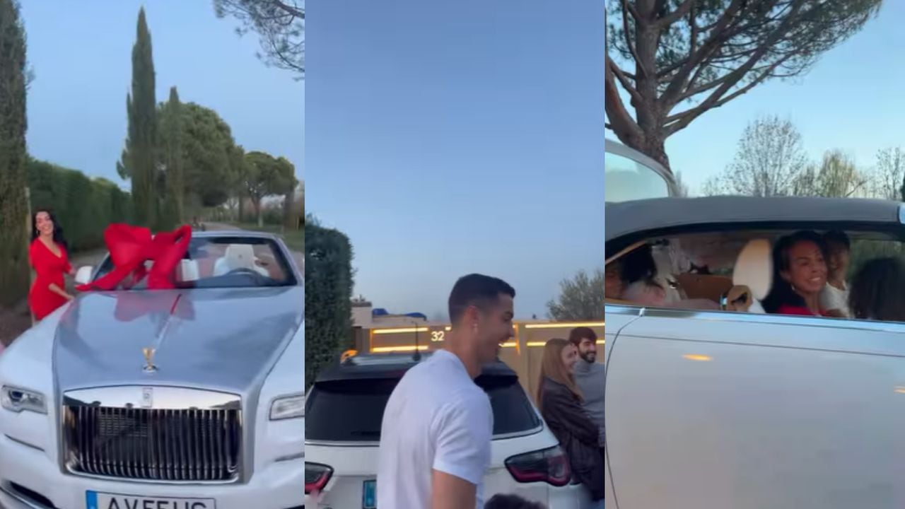 Cristiano Ronaldo carro. Foto: Captura de pantalla Instagram oficial Georgina Rodríguez (georginagio)