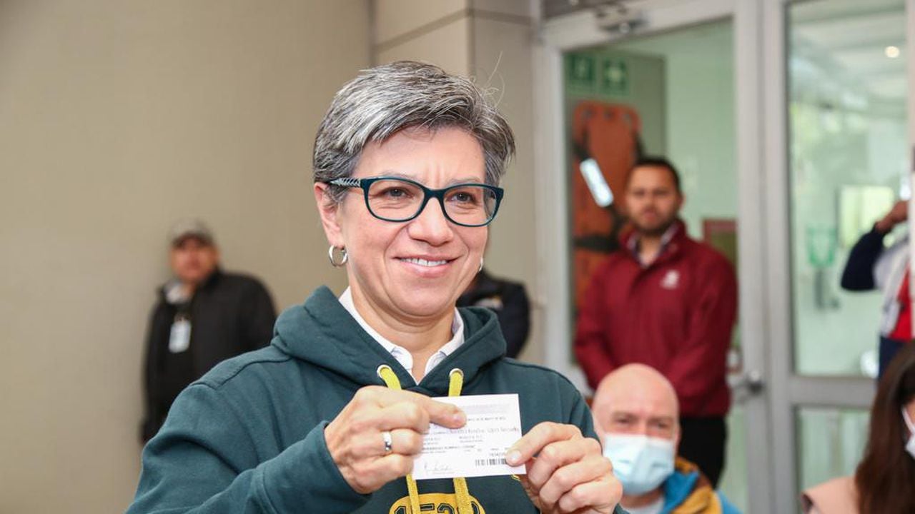Claudia López ejerció su derecho al voto.