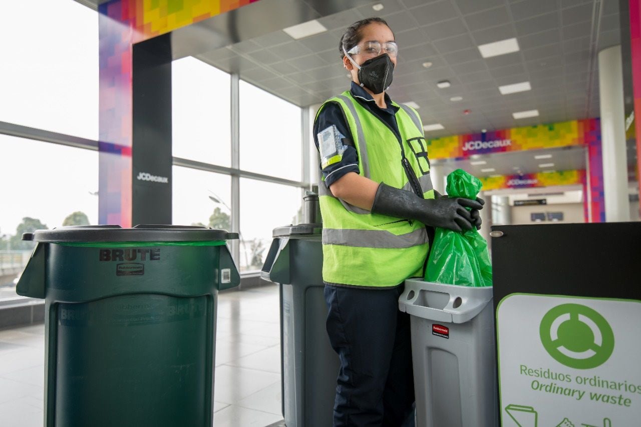 Reciclaje en el Aeropuerto El Dorado