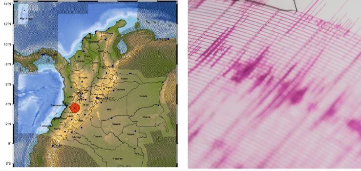 Temblor en Colombia este jueves 3 de agosto