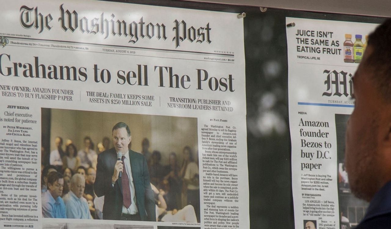 Jeff Bezos compró el Washington Post en 2013