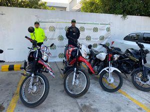 Las motos incluso fueron robadas en otras ciudades y fueron recuperadas en Barranquilla