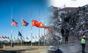 OTAN izó sus banderas a media asta en señal de duelo por víctimas de terremoto en Turquía.