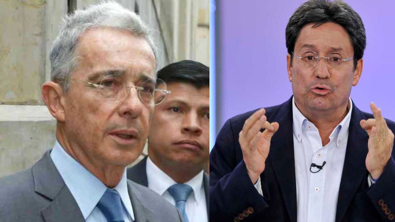 Álvaro Uribe y Francisco Santos