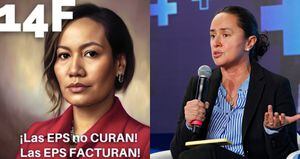 De izquierda a derecha: la publicación de la ministra Carolina Corcho y Paula Acosta, presidente ejecutiva de Acemi.