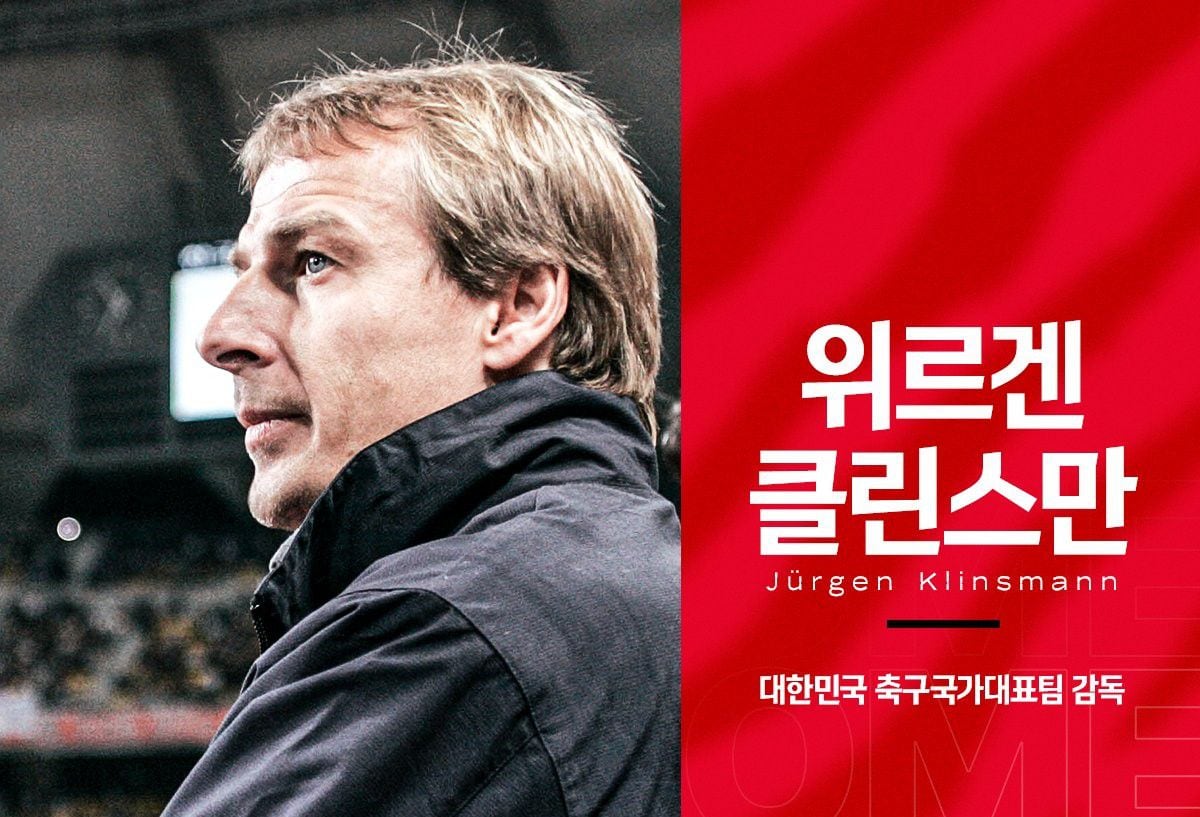 Jürgen Klinsmann, anunciado como nuevo DT de la selección de Corea del sur