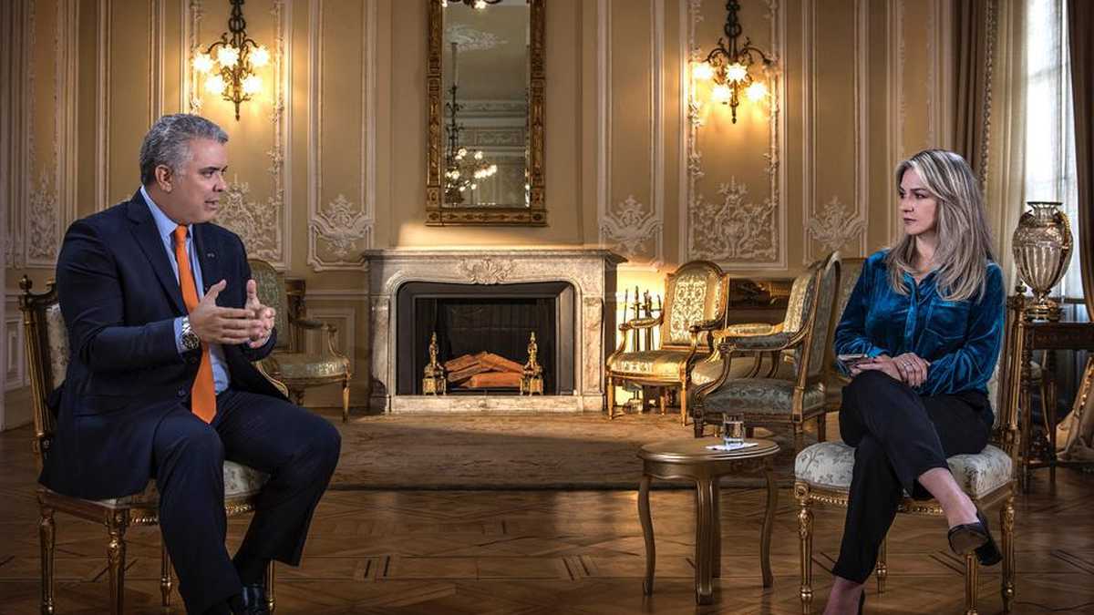 El presidente Duque, en entrevista con Vicky Dávila