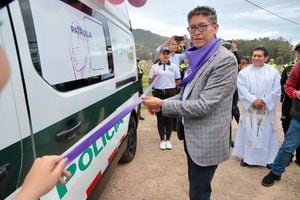Ramiro Barragán, gobernador de Boyacá, puso en funcionamiento la llamada Patrulla Púrpura