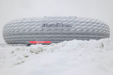 Imagen nieve en el estadio del bayern Múnich
