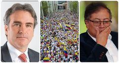 Pablo Felipe Robledo, Gustavo Petro y las manifestaciones del 21 de abril.