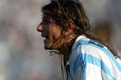 Claudio Caniggia, Argentina  (Photo by Neal Simpson/EMPICS via Getty Images)