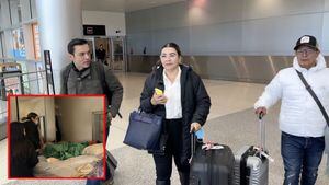 Juan Diego Alvira acompañó a Iris Camargo a EEUU, al encuentro con su hija Paula Durán.