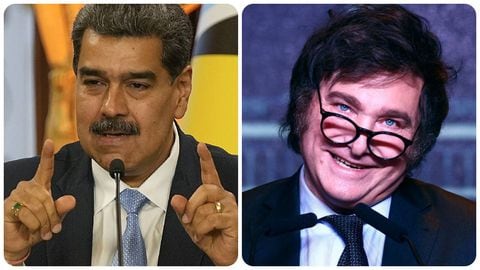 Nicolás Maduro y Javier Milei