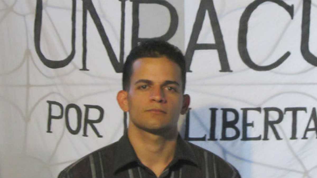 Anyer Antonio Blanco, joven militante opositor en Cuba.