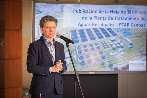 La alcaldesa Claudia López hizo pública la hoja de términos para la licitación de la Ptar Canoas.