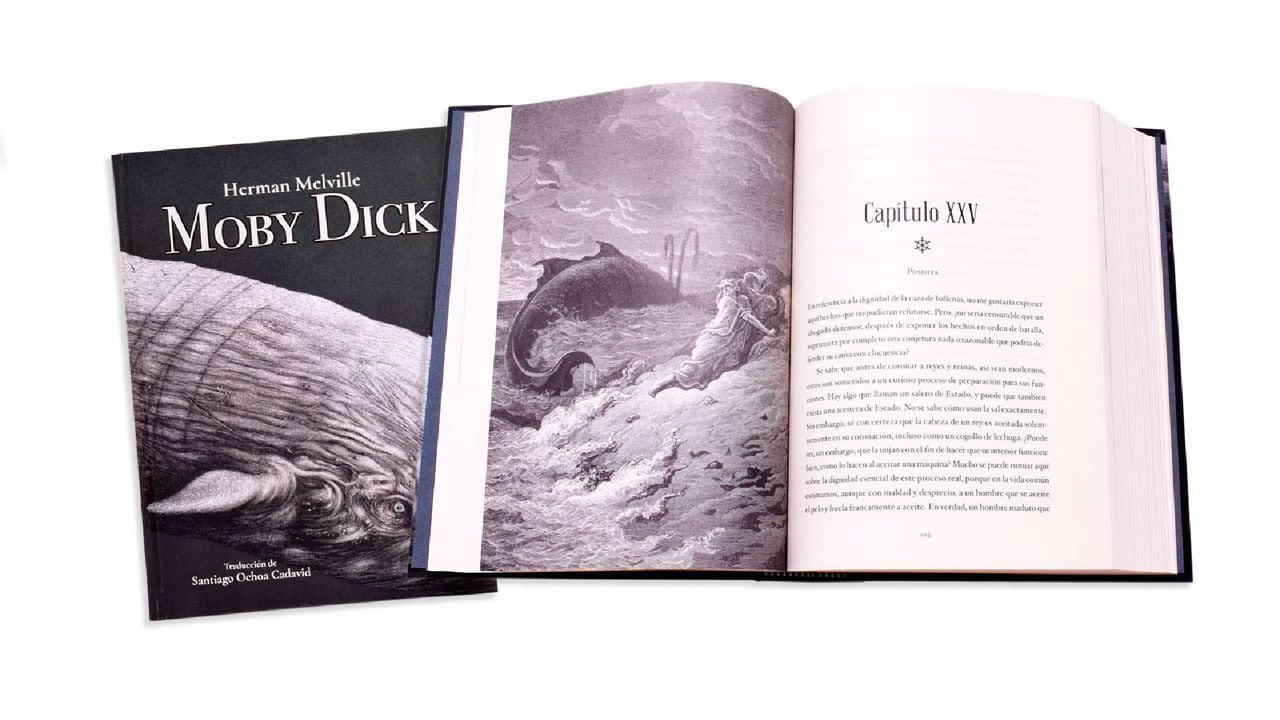 En más de 20 años de trabajo, Santiago Ochoa Cadavid ha traducido reconocidas obras de la literatura universal para el mercado colombiano, como esta edición de Moby Dick.
