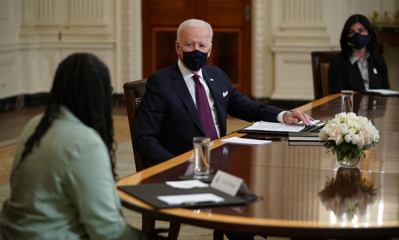 Colombiana Lyda Vanegas se reune con Joe Biden para hablar sobre las necesidades de la migración latina en EE. UU.