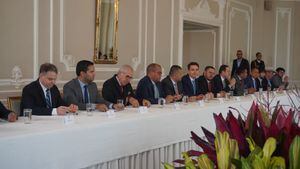 Encuentro de alcaldes con el presidente Gustavo Petro.