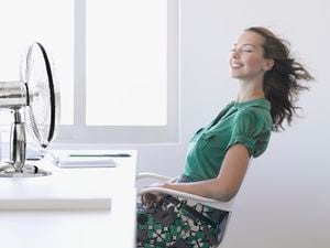 El uso del ventilador puede refrescar el cuerpo.