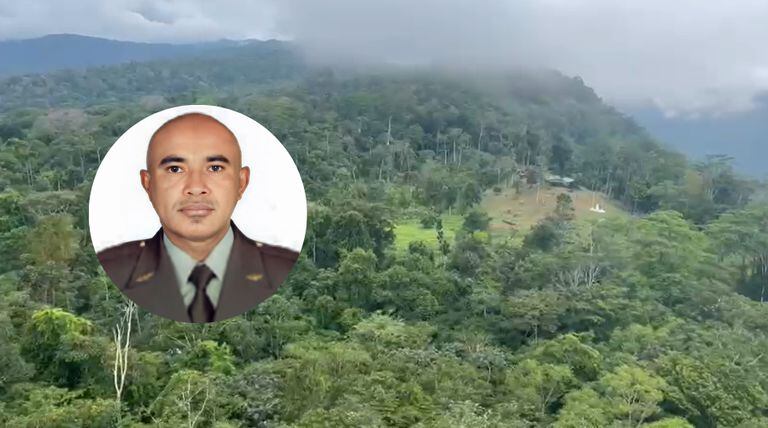 Aníbal José Toscano Benítez, policía desaparecido en la selva chocoana.