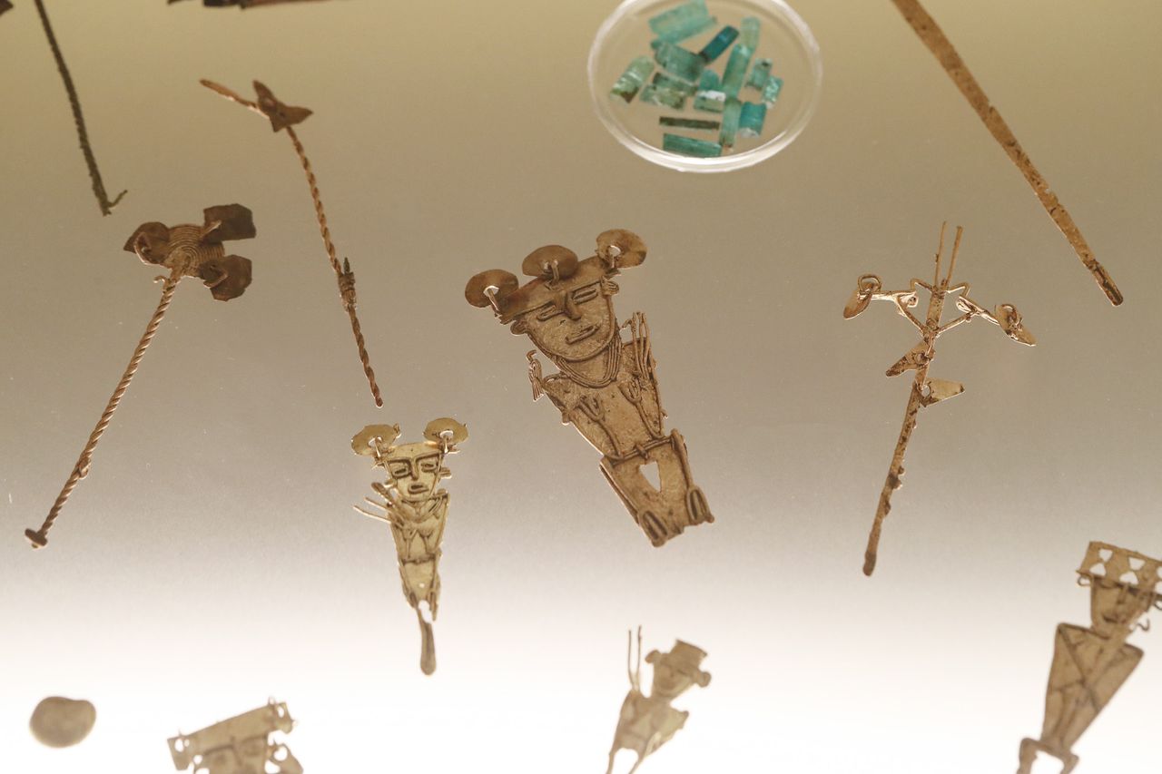 Las piezas de oro halladas en Sopó fueron trasladadas al Museo del Oro y ya son exhibidas