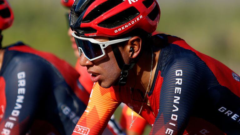 SAN JUAN, ARGENTINA - JANUARY 22: Egan Arley Bernal Gomez of Colombia and INEOS Grenadiers competes during the 39th Vuelta a San Juan International 2023, Stage 1 a 143,9km stage from San Juan to San Juan on January 22, 2023 in San Juan, Argentina. (Photo by Maximiliano Blanco/Getty Images)