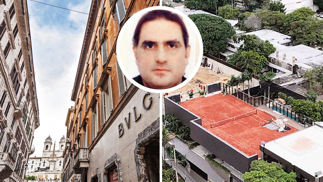 Camilla Fabri es investigada por un apartamento de 5 millones de euros en Roma. También compartía con Saab una mansión en Barranquilla de 28.000 millones de pesos y más de 3.700 metros cuadrados. Tiene piscina y cancha de tenis. 