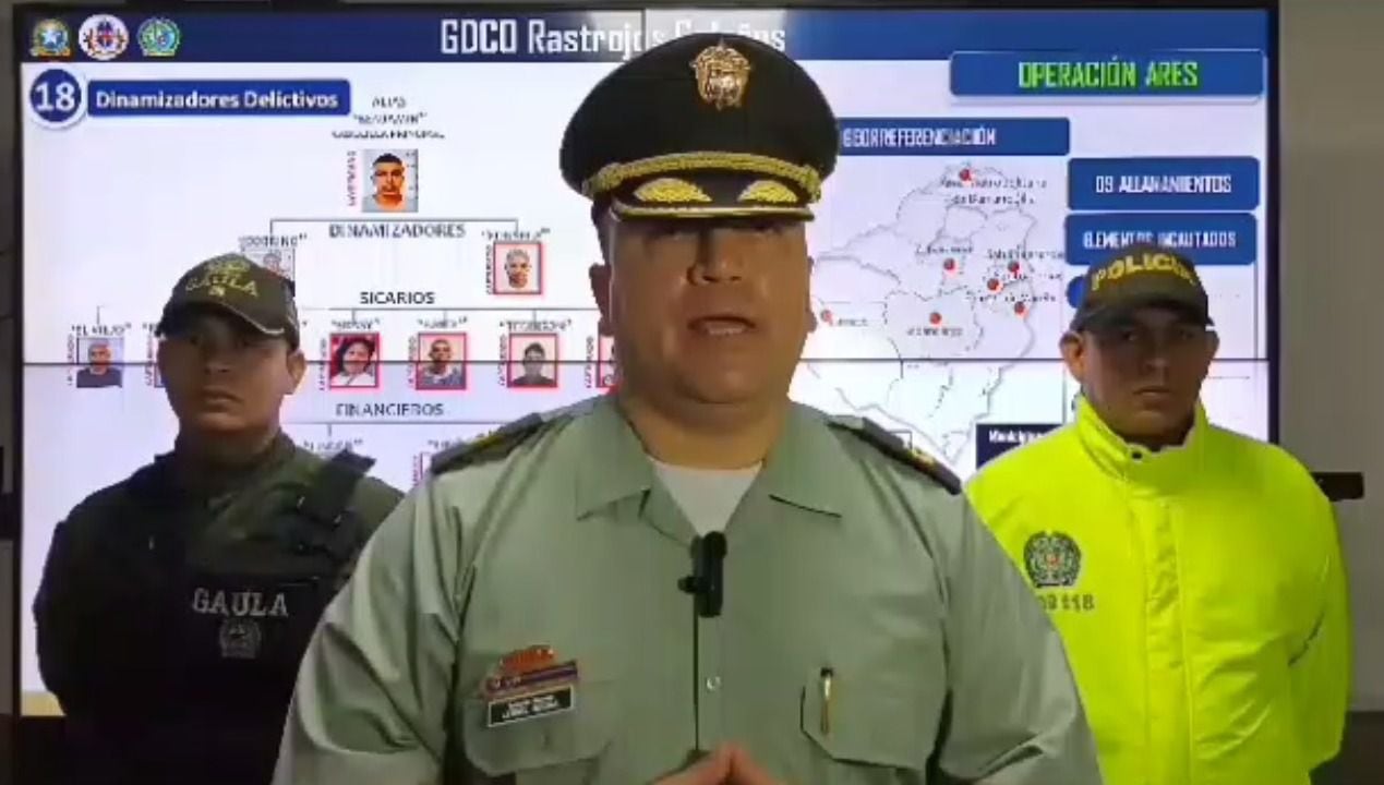 Teniente Coronel Leonel Medina Pacheco comandante Departamento de Policía Atlántico
