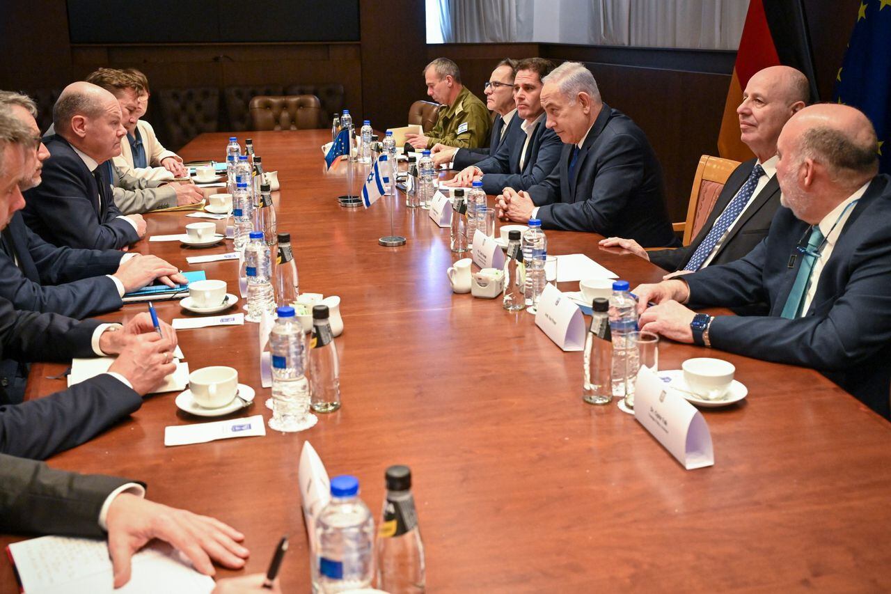 Reunión entre el primer ministro alemán y Benjamin Netanyahu