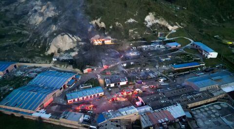 Explosión en la polvorería El Vaquero, en Soacha.