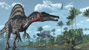 El dinosaurio espinosaurio era el mayor depredador del Cretácico. Foto: GETTY vía BBC. 