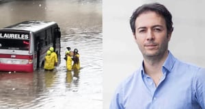 Alcalde Daniel Quintero presenta fórmula que evitaría inundaciones en Medellín.