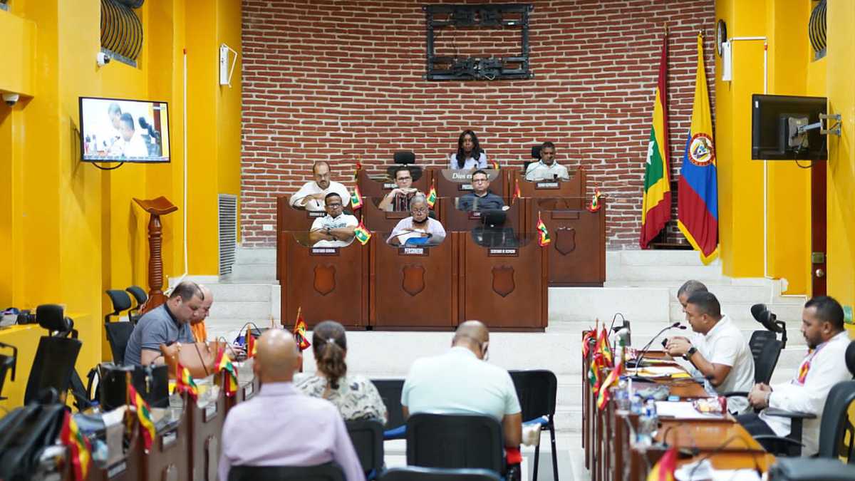Sesión del Concejo Distrital de Cartagena