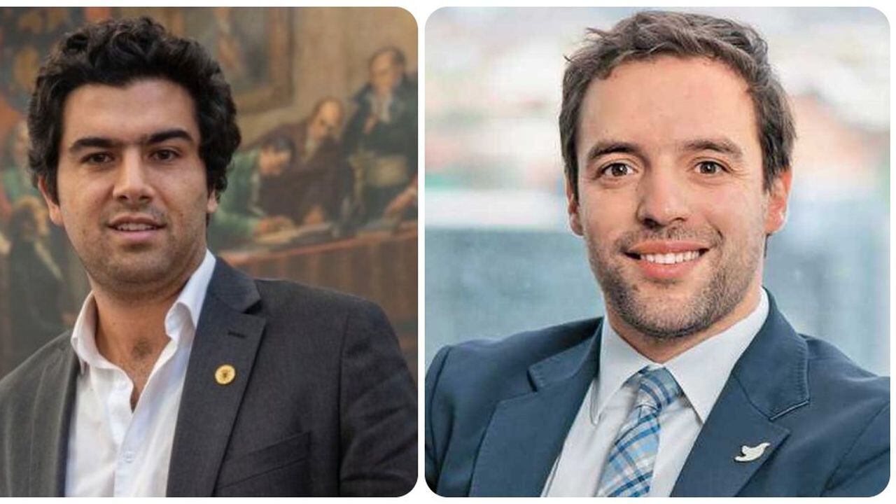 El concejal Martín Rivera y Luis Ernesto Gómez.