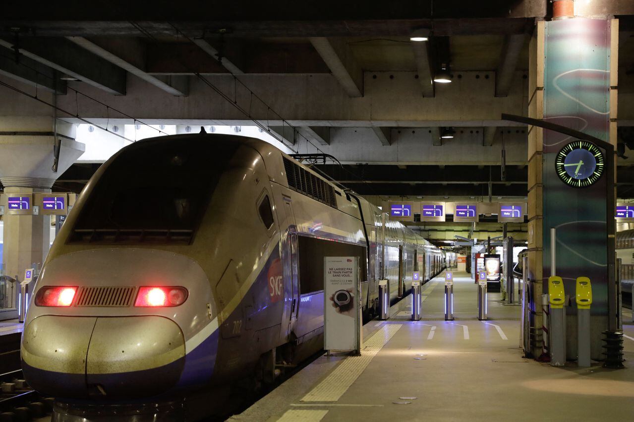 Estación de tren Gare Montparnasse en París.