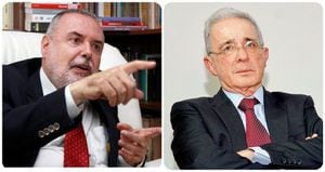 Gilberto Tobón y Álvaro Uribe