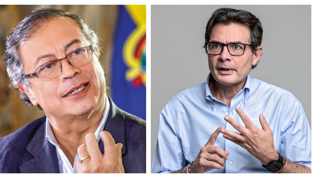 El presidente Gustavo Petro y el exministro Alejandro Gaviria